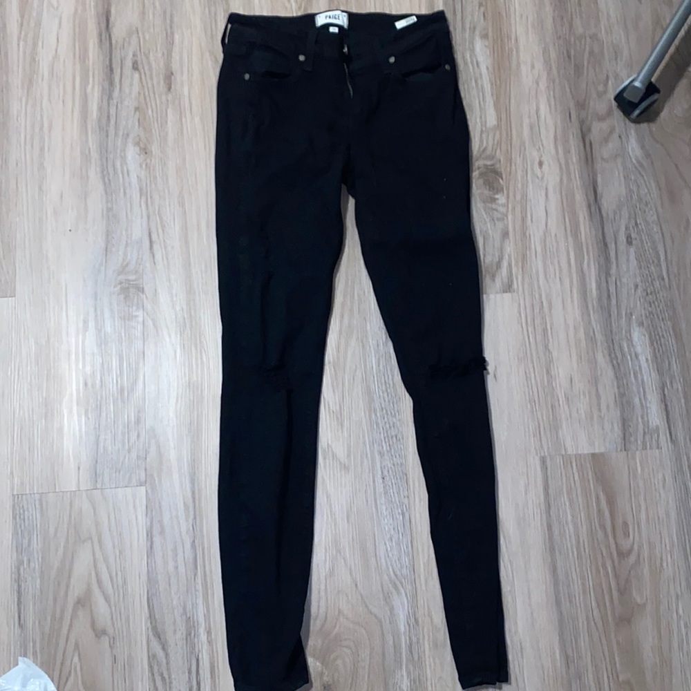 Black ripped jeans